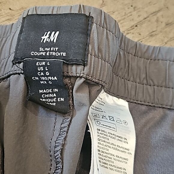 H&M gray cargo joggers size L - Picture 7 of 13